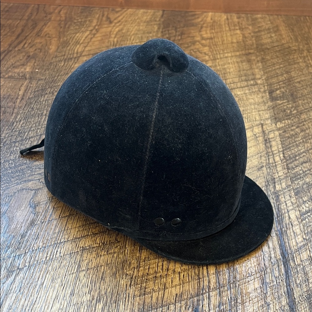 Black Equestrian Riding Helmet